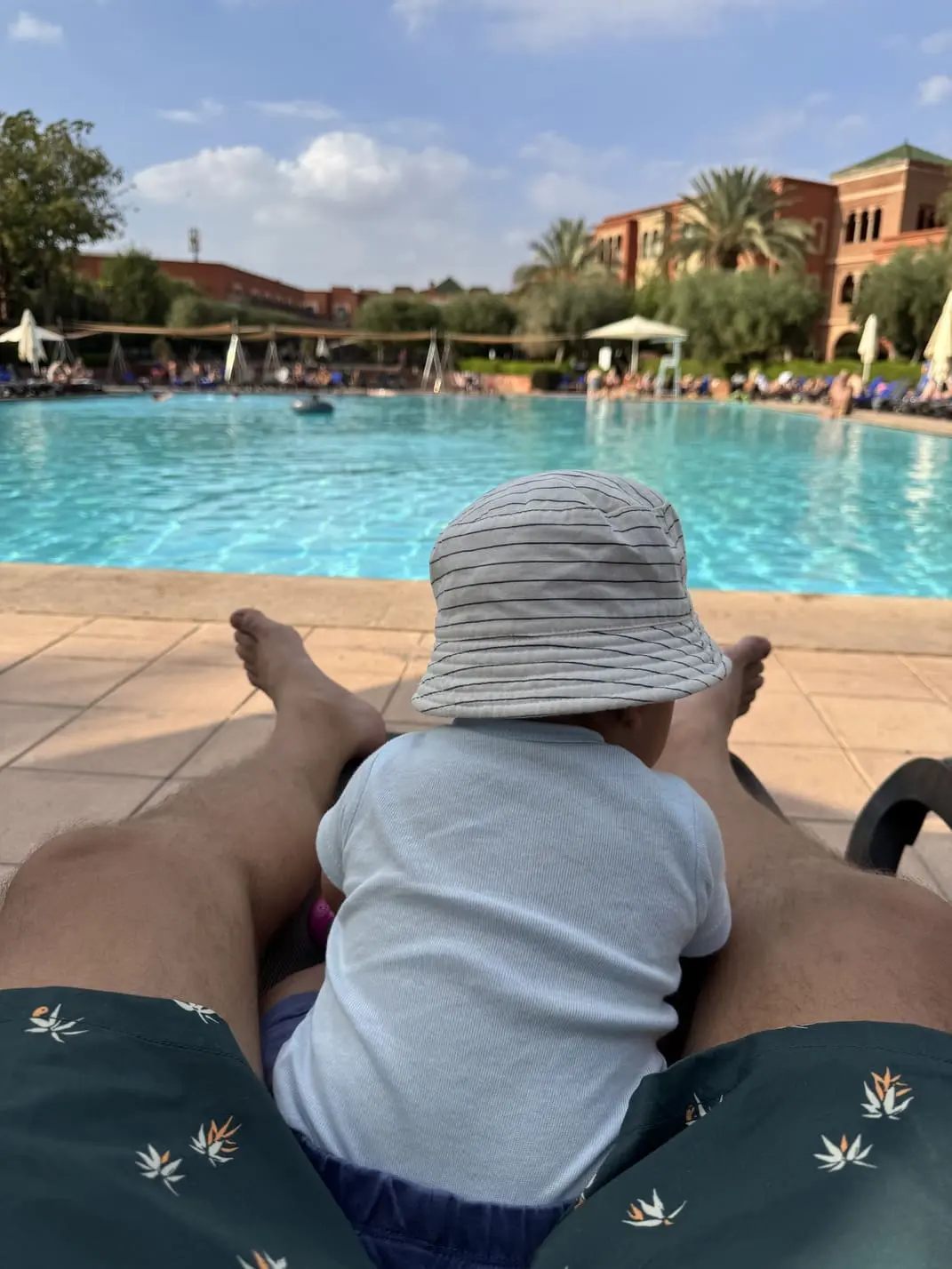 Marrakech avec bébé piscine