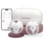 Tire-lait mains libres Momcozy M5 Smart avec application et étui